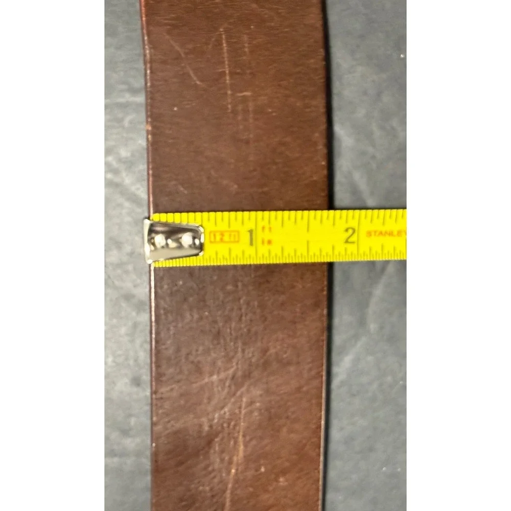 Royal Coachman Belt USET Buckle Mens 36 Brown Leather Equestrian Vintage Lewis